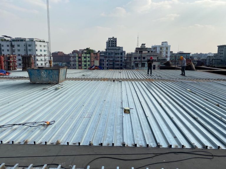 What is steel floor decking