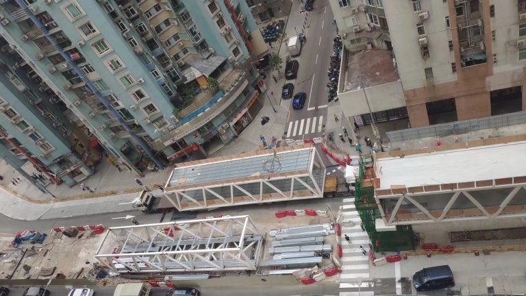 Photo of steel deck of Taipa Kimaras Avenue overpass in Macao
